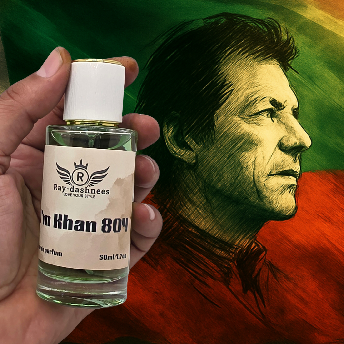 I’m Khan 804 50ml by Ray-Dashnees, men’s Eau de Parfum, Noir Extreme inspired, refined and powerful