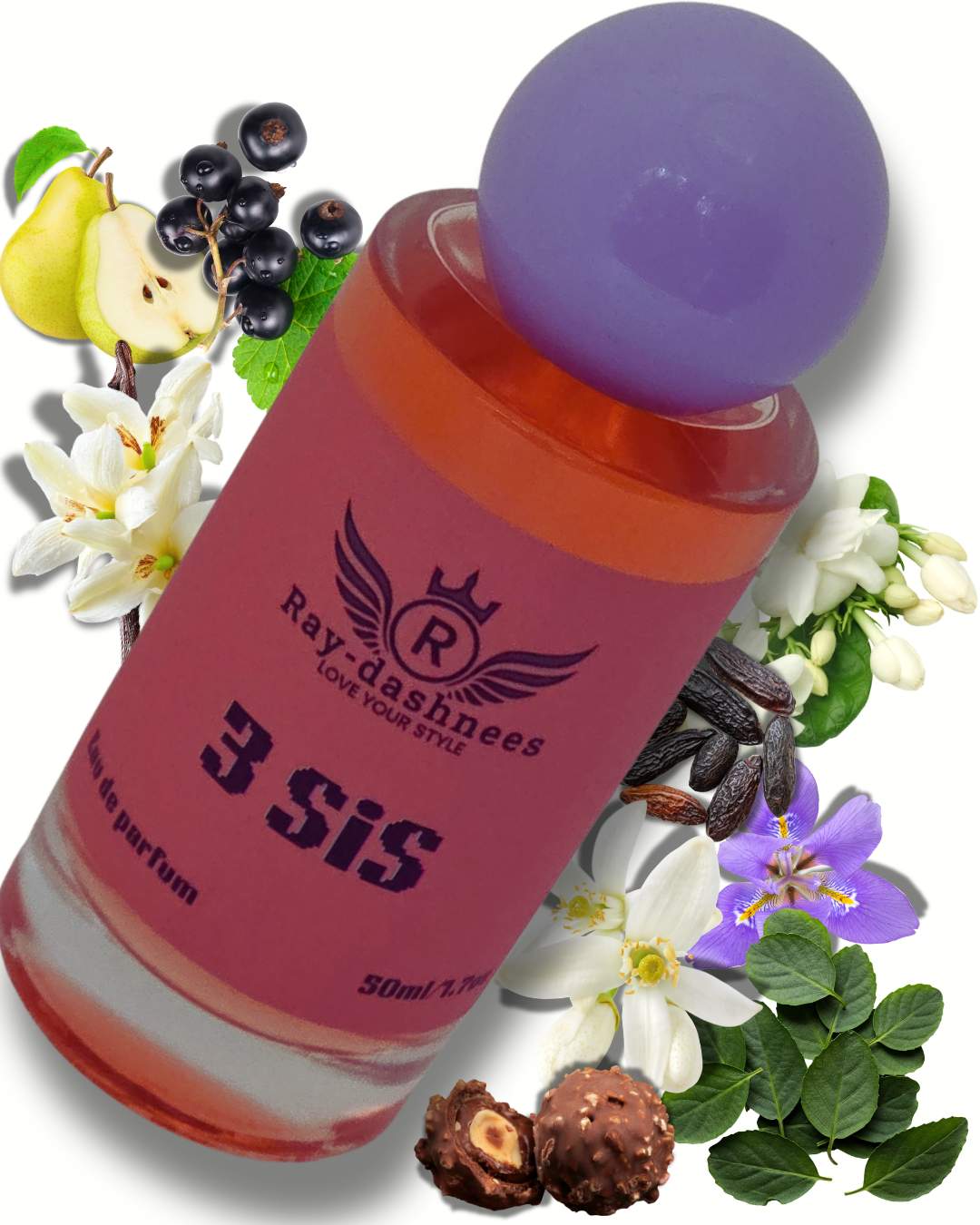 Ray-dashnees 3 SiS perfume, La Vie Est Belle dupe, 50ml chic and romantic scent for women