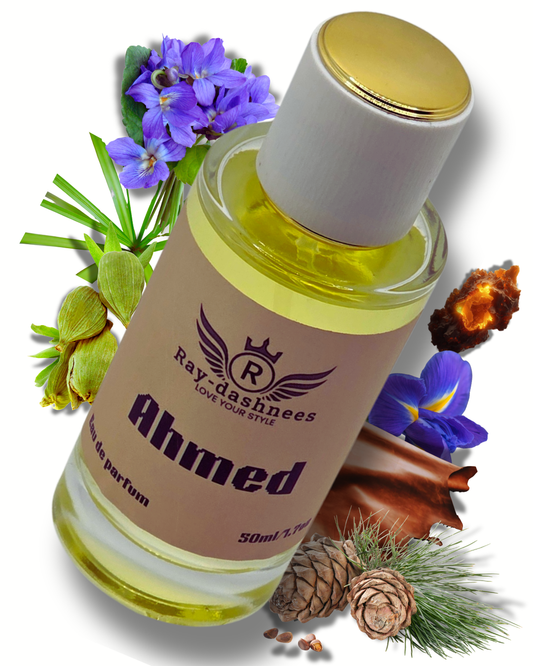 inspired by Santal 33, unisex luxury fragrance, 50ml elegant and long-lasting perfume, Ahmed by Ray-dashnees, 
