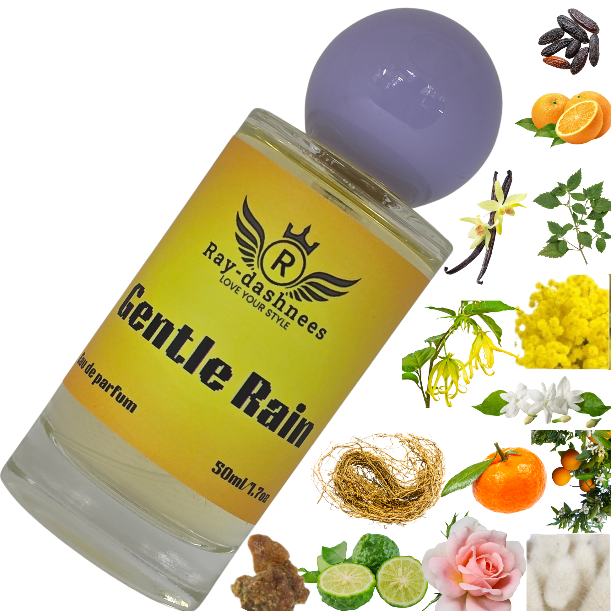 Ray-Dashnees Gentle Rain perfume, 50ml inspired by Coco Mademoiselle, graceful and long-lasting aroma