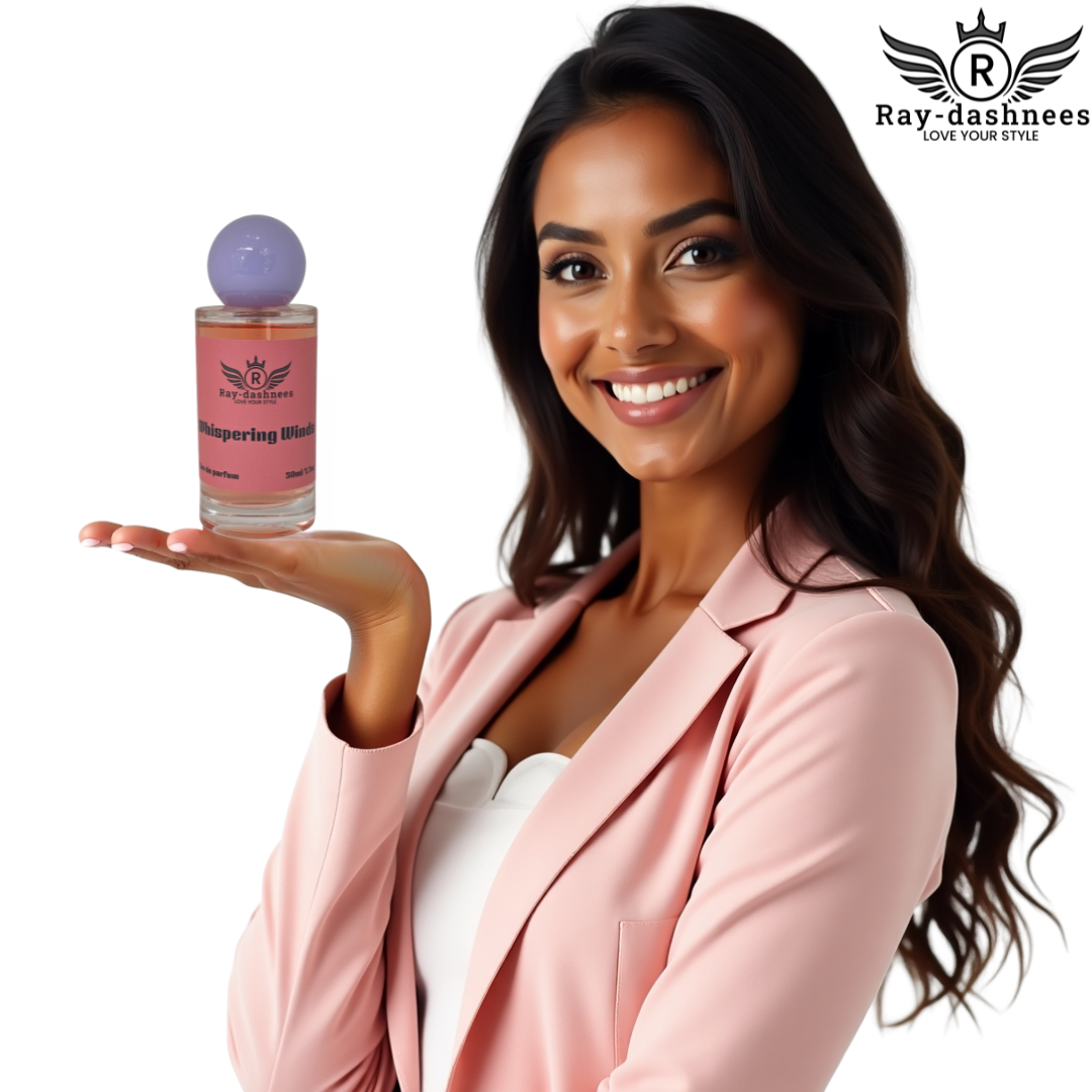 Whispering Winds by Ray-Dashnees, 50ml perfume for women, Black Opium inspired, elegant and long-lasting scent