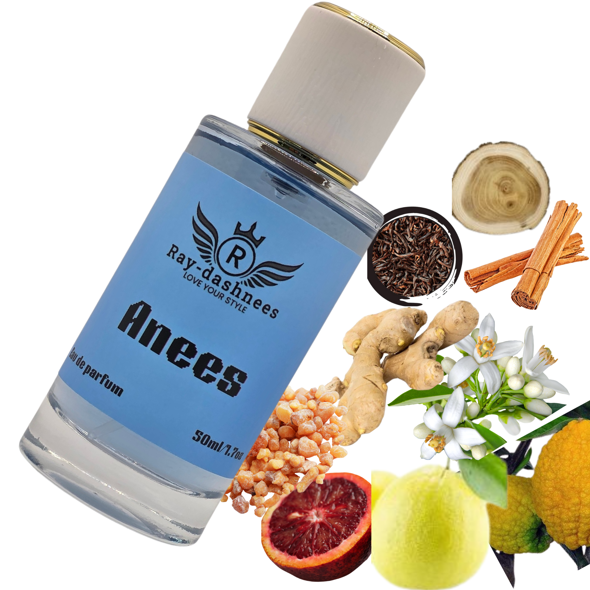 Anees by Ray-Dashnees, 50ml men’s perfume inspired by Louis Vuitton Imagination, fresh and elegant scent