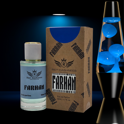 Farhan men’s perfume 50ml by Ray-Dashnees, Bleu de Chanel Parfum inspiration – elegant citrus scent, long-lasting