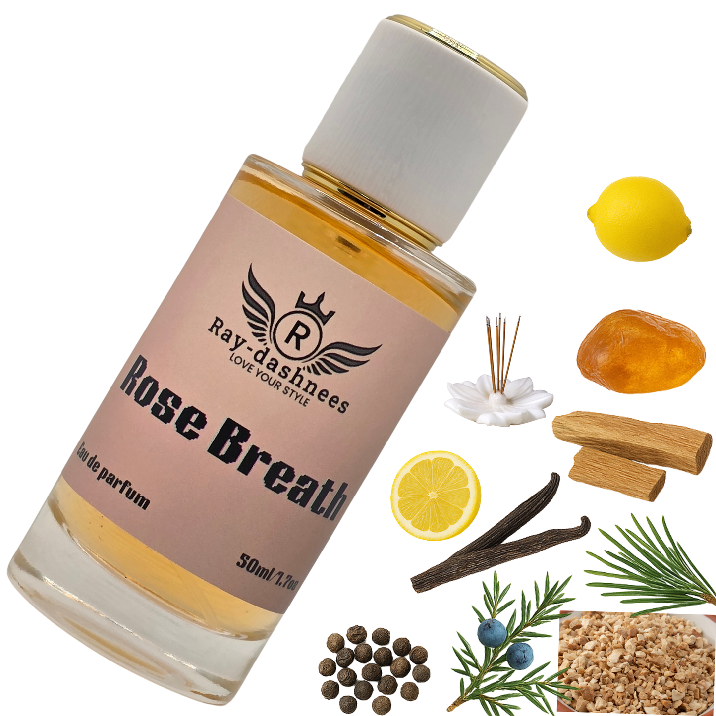 Ray-Dashnees RoseBreath, Gypsy Water dupe, 50ml luxury unisex fragrance, light and sophisticated aroma