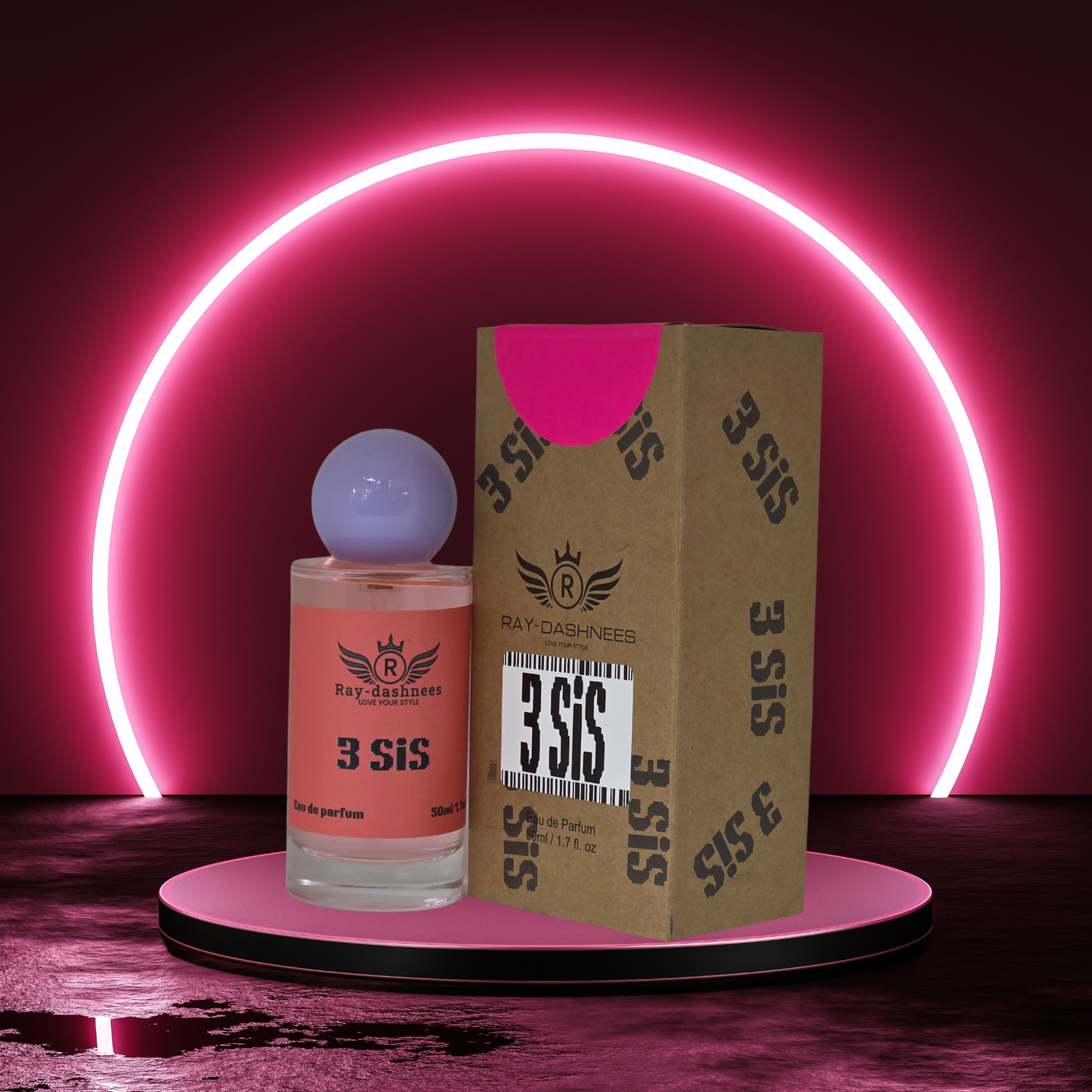 3_SiS 50ml women’s fragrance by Ray-Dashnees, inspired by La Vie Est Belle, classy and timeless perfume