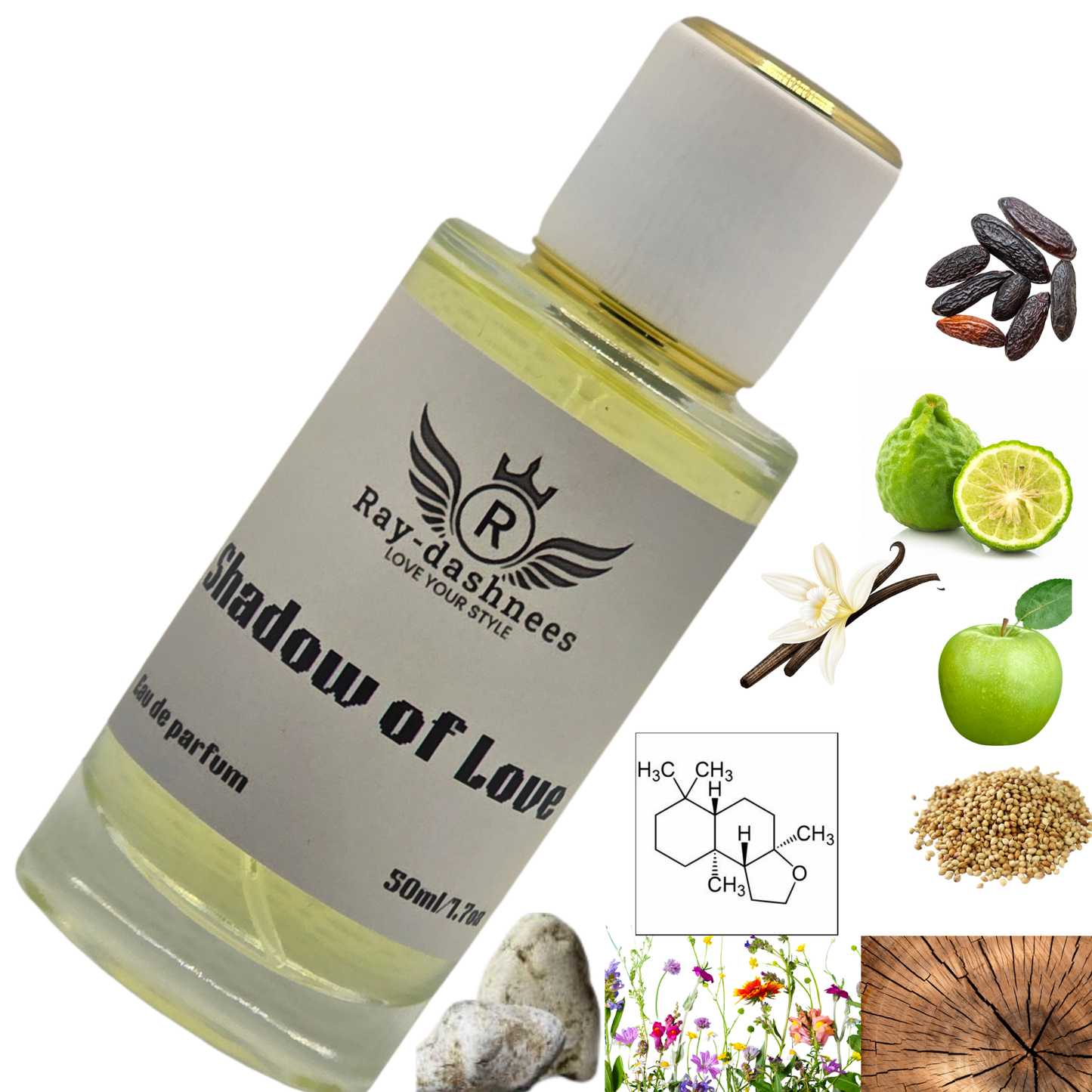 Shadow of Love by Ray-Dashnees, 50ml unisex perfume inspired by Lafayette Street Bond No 9, elegant and modern