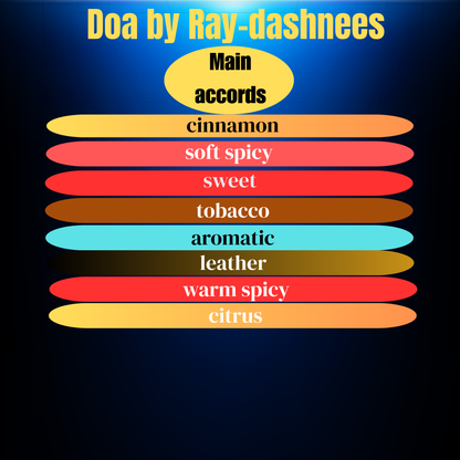 Doa men perfume - inspired by Spicebomb notes -Men bold spicy perfume