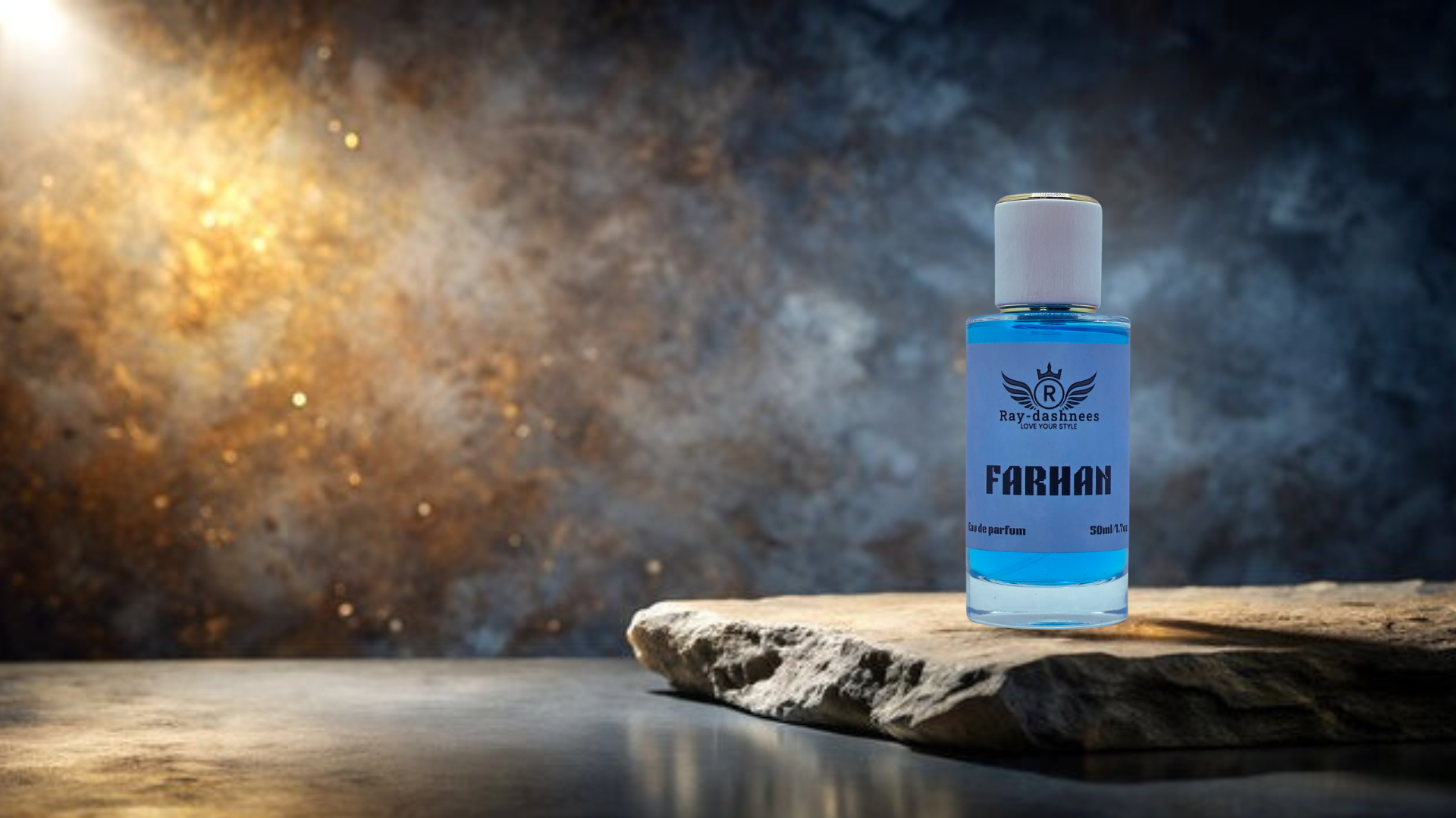 FARHAN men’s perfume 50ml by Ray-dashnees,  inspired by Bleu de Chanel Parfum – elegant citrus scent, long-lasting