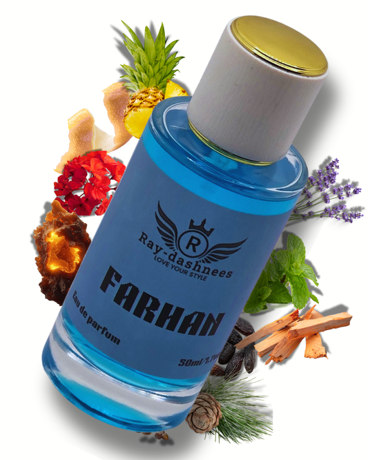 FARHAN by Ray-dashnees 50ml men’s perfume inspired by Bleu de Chanel Parfum – elegant luxury fragrance