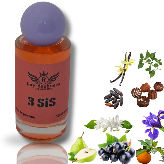 Ray-Dashnees 3 SiS perfume, La Vie Est Belle dupe, 50ml chic and romantic scent for women