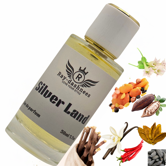 Silver Land by Ray-Dashnees, 50ml unisex perfume inspired by Tom Ford Tobacco Vanille, warm and elegant scent