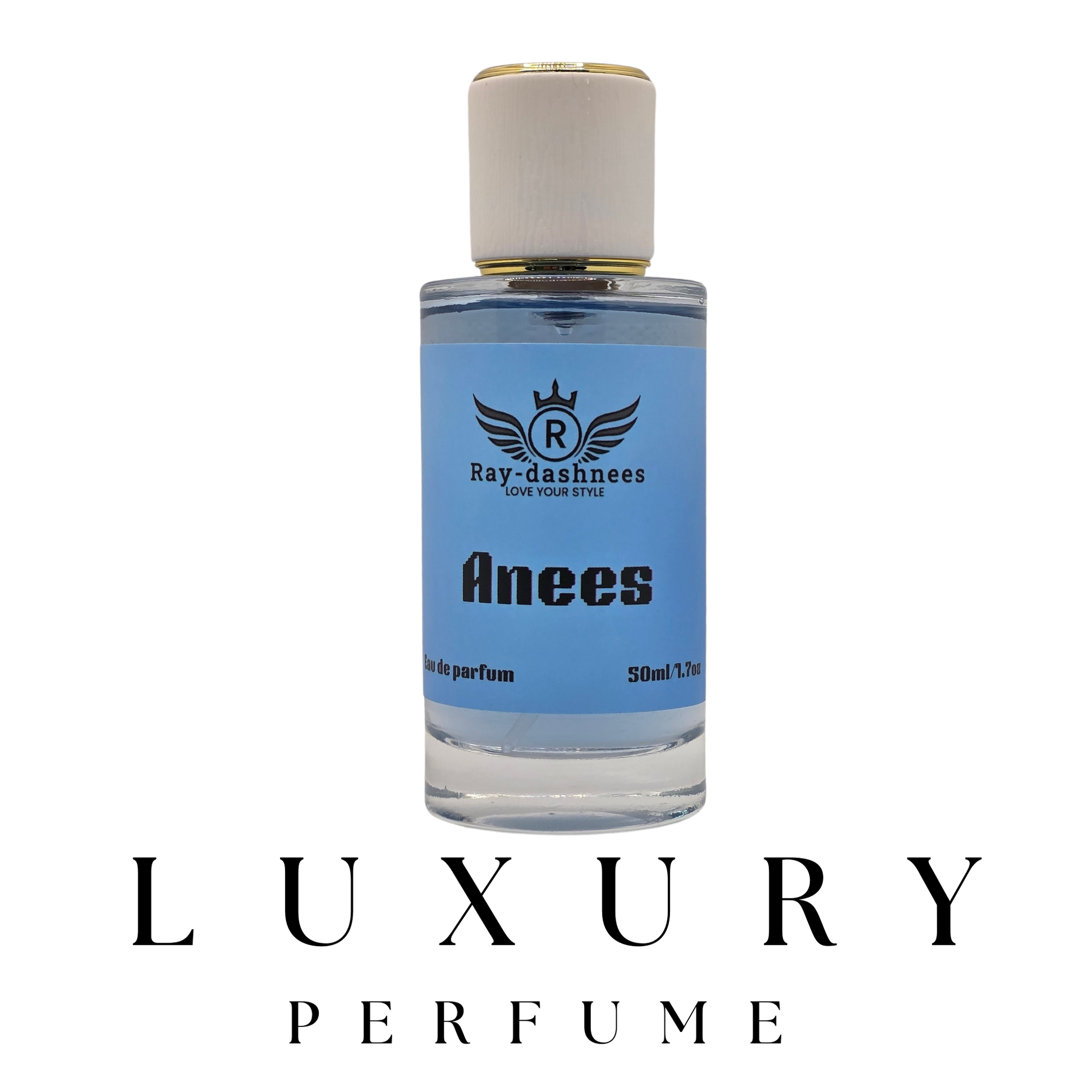 Men’s 50ml Anees by Ray-Dashnees, premium Louis Vuitton Imagination dupe, confident and lasting scent