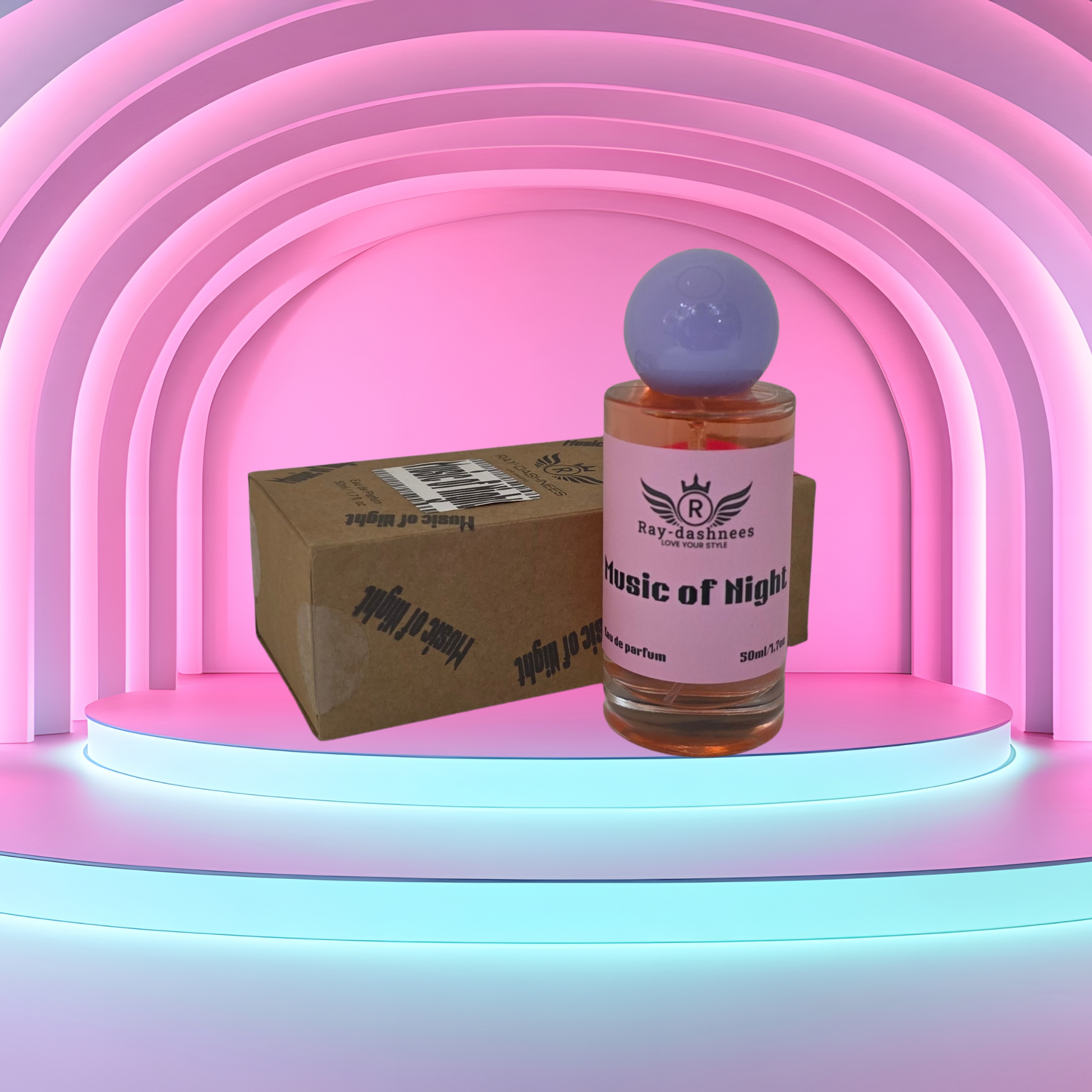 Music of Night by Ray-Dashnees 50ml Eau de Parfum for women, inspired by Dior J’adore – long-lasting, feminine scent