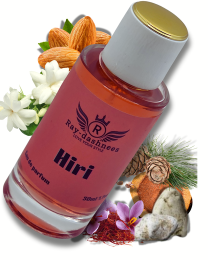 Hiri unisex perfume by Ray-dashnees, inspired by Baccarat Rouge 540 Extrait, a warm and refined perfume