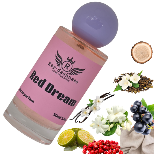 Red Dream by Ray-Dashnees, 50ml women’s perfume inspired by Valentino Donna Born in Roma, elegant and bold scent