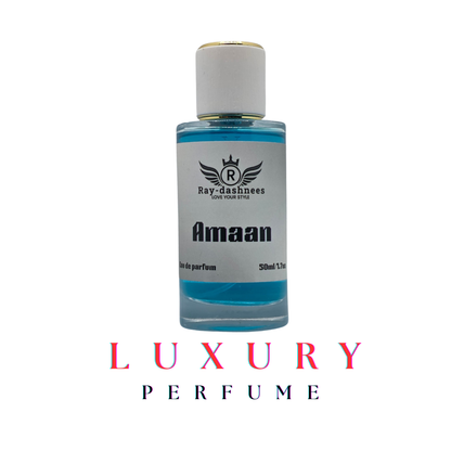 Amaan 50ml by Ray-Dashnees, men’s Eau de Parfum inspired by Creed Aventus, sophisticated and lasting aroma