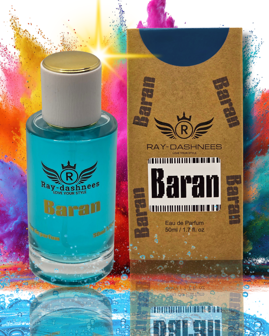 Luna Rossa Carbon inspired scent - Fresh spicy lavender perfume Baran